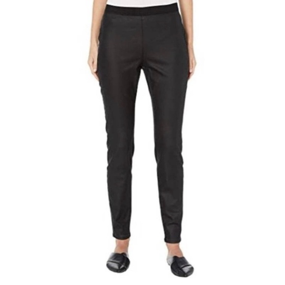 Eileen Fisher Coated Organic Cotton Leggings